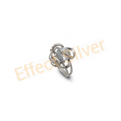 Ring with stone - flower